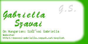 gabriella szavai business card